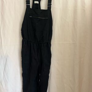Wilfred Black Denim Overalls Modern Workwear Style size xs